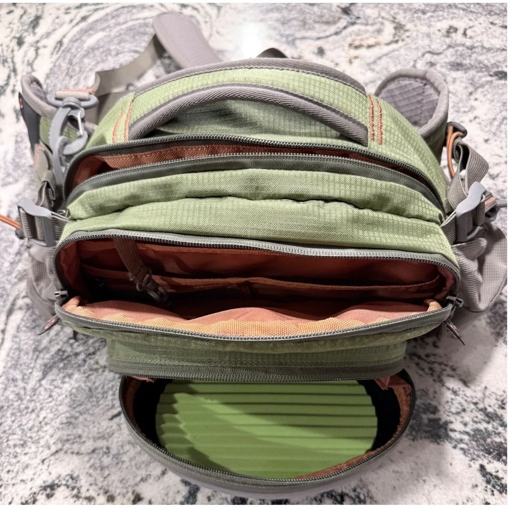 Fishpond Waterdance Guide Fly Fishing Lumbar Waist Pack Green Grey Technical